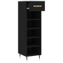 Zapatero madera de ingeniería negro 30x35x105 cm de vidaXL, Armarios y almacenamiento - Ref: Foro24-829653, Precio: 43,58 €, ...