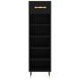 Zapatero madera de ingeniería negro 30x35x105 cm de vidaXL, Armarios y almacenamiento - Ref: Foro24-829653, Precio: 43,58 €, ...