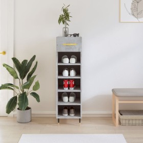 Zapatero madera de ingeniería gris hormigón 30x35x105 cm de vidaXL, Armarios y almacenamiento - Ref: Foro24-829656, Precio: 4...