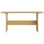 Mesa de comedor con banco de madera maciza marrón miel de vidaXL, Mesas de cocina y de comedor - Ref: Foro24-327250, Precio: ...