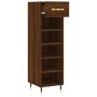 Zapatero madera de ingeniería roble marrón 30x35x105 cm de vidaXL, Armarios y almacenamiento - Ref: Foro24-829659, Precio: 70...