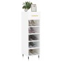 Mueble zapatero madera contrachapada blanco brillo 30x35x105 cm de vidaXL, Armarios y almacenamiento - Ref: Foro24-829654, Pr...