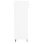 Mueble zapatero madera contrachapada blanco brillo 30x35x105 cm de vidaXL, Armarios y almacenamiento - Ref: Foro24-829654, Pr...