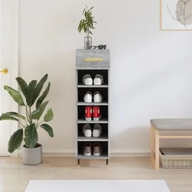 Zapatero madera de ingeniería gris Sonoma 30x35x105 cm de vidaXL, Armarios y almacenamiento - Ref: Foro24-829658, Precio: 41,...