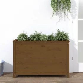 Raised garden bed pine wood honey brown 119.5x40x78cm by vidaXL, Pots and planters - Ref: Foro24-825292, Price: 115,59 €, Dis...