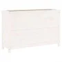Arriate elevado de jardín madera de pino blanco 119,5x40x78 cm de vidaXL, Maceteros y jardineras - Ref: Foro24-825290, Precio...