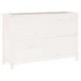 Arriate elevado de jardín madera de pino blanco 119,5x40x78 cm de vidaXL, Maceteros y jardineras - Ref: Foro24-825290, Precio...