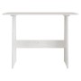 Mesa de comedor con banco de madera maciza de pino blanca de vidaXL, Mesas de cocina y de comedor - Ref: Foro24-327251, Preci...