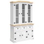 Aparador Corona madera maciza pino mexicano blanco 112x43x196cm de vidaXL, Aparadores - Ref: Foro24-355086, Precio: 446,70 €,...