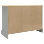 Aparador Corona madera maciza pino mexicano gris 112x43x78 cm de vidaXL, Aparadores - Ref: Foro24-355084, Precio: 215,08 €, D...
