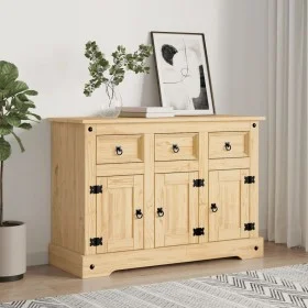 Aparador Corona madera maciza pino mexicano 112x44x78 cm de vidaXL, Aparadores - Ref: Foro24-355083, Precio: 249,10 €, Descue...