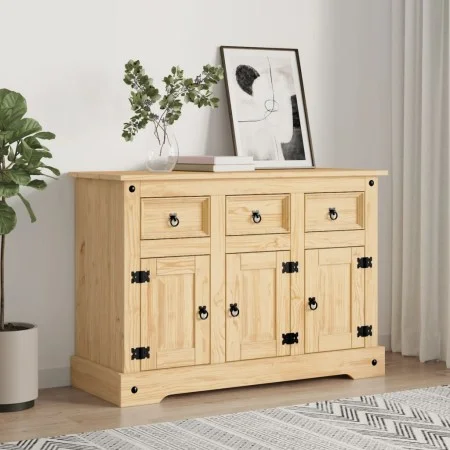 Aparador Corona madera maciza pino mexicano 112x44x78 cm de vidaXL, Aparadores - Ref: Foro24-355083, Precio: 249,10 €, Descue...