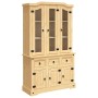 Aparador Corona madera maciza pino mexicano 112x43x196 cm de vidaXL, Aparadores - Ref: Foro24-355085, Precio: 428,51 €, Descu...