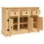 Aparador Corona madera maciza pino mexicano 112x44x78 cm de vidaXL, Aparadores - Ref: Foro24-355083, Precio: 249,10 €, Descue...