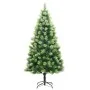 Árbol de Navidad artificial con bisagras y soporte 180 cm de vidaXL, Arboles de navidad - Ref: Foro24-356738, Precio: 74,12 €...