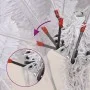 Árbol de Navidad artificial con bisagras y nieve flocada 270 cm de vidaXL, Arboles de navidad - Ref: Foro24-356777, Precio: 2...