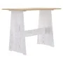 Mesa de comedor con banco madera maciza marrón miel y blanco de vidaXL, Mesas de cocina y de comedor - Ref: Foro24-327253, Pr...