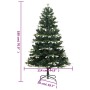 Árbol de Navidad artificial con bisagras y nieve flocada 180 cm de vidaXL, Arboles de navidad - Ref: Foro24-356757, Precio: 6...