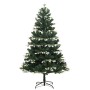 Árbol de Navidad artificial con bisagras y nieve flocada 210 cm de vidaXL, Arboles de navidad - Ref: Foro24-356758, Precio: 8...