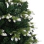 Árbol de Navidad artificial con bisagras y nieve flocada 210 cm de vidaXL, Arboles de navidad - Ref: Foro24-356758, Precio: 8...