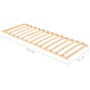 Somier de láminas con 13 listones 70x200 cm de vidaXL, Camas y somieres - Ref: Foro24-327255, Precio: 69,70 €, Descuento: %