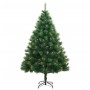 Árbol de Navidad artificial con bisagras y soporte 180 cm de vidaXL, Arboles de navidad - Ref: Foro24-356752, Precio: 93,01 €...
