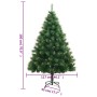 Árbol de Navidad artificial con bisagras y soporte 180 cm de vidaXL, Arboles de navidad - Ref: Foro24-356752, Precio: 93,01 €...