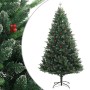 Árbol de Navidad artificial con bisagras y frutos rojos 240 cm de vidaXL, Arboles de navidad - Ref: Foro24-356735, Precio: 20...