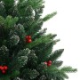Árbol de Navidad artificial con bisagras y frutos rojos 240 cm de vidaXL, Arboles de navidad - Ref: Foro24-356735, Precio: 20...