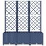 Jardinera con enrejado PP azul gris 120x40x136 cm en Macetas y jardineras | Comprar online en Foru.es