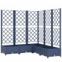 Jardinera con enrejado PP azul gris 120x120x121,5 cm en Macetas y jardineras | Comprar online en Foru.es