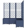 Jardinera con enrejado PP azul gris 120x120x136 cm en Macetas y jardineras | Comprar online en Foru.es