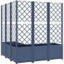 Jardinera con enrejado PP azul gris 120x120x136 cm en Macetas y jardineras | Comprar online en Foru.es