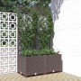 Jardinera con enrejado PP marrón 80x40x136 cm en Macetas y jardineras | Comprar online en Foru.es