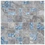 Mosaic tiles 11 units gray and blue glass 30x30 cm by vidaXL, Tiles - Ref: Foro24-327309, Price: 72,01 €, Discount: %