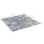 Mosaic tiles 11 units gray and blue glass 30x30 cm by vidaXL, Tiles - Ref: Foro24-327309, Price: 72,01 €, Discount: %