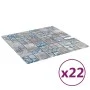 Mosaic tiles 22 units gray and blue glass 30x30 cm by vidaXL, Tiles - Ref: Foro24-327310, Price: 136,58 €, Discount: %