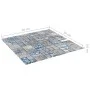 Mosaic tiles 22 units gray and blue glass 30x30 cm by vidaXL, Tiles - Ref: Foro24-327310, Price: 136,58 €, Discount: %