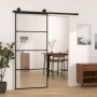 Schiebetür mit ESG-Aluminium-Glasbeschlagsatz 90x205 cm von vidaXL, Türen für zu Hause - Ref: Foro24-3152147, Preis: 259,85 €...