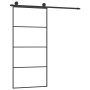 Puerta corredera con set herrajes vidrio ESG aluminio 90x205 cm de vidaXL, Puertas para el hogar - Ref: Foro24-3152147, Preci...