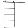 Schiebetür mit ESG-Aluminium-Glasbeschlagsatz 90x205 cm von vidaXL, Türen für zu Hause - Ref: Foro24-3152147, Preis: 259,85 €...