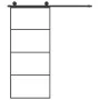 Schiebetür mit ESG-Aluminium-Glasbeschlagsatz 90x205 cm von vidaXL, Türen für zu Hause - Ref: Foro24-3152147, Preis: 259,85 €...