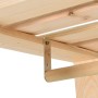 Perchero de ropa de madera maciza de pino 110x38x170 cm de vidaXL, Organizadores de vestidores y perchas de barra - Ref: Foro...
