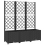 Jardinera de jardín con enrejado, color negro, 120 x 40 x 136 cm, PP en Macetas y jardineras | Comprar online en Foru.es