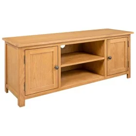 Mueble para el televisor madera maciza de roble 110x35x44 cm de vidaXL, Muebles TV - Ref: Foro24-327434, Precio: 160,71 €, De...