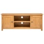 Mueble para el televisor madera maciza de roble 110x35x44 cm de vidaXL, Muebles TV - Ref: Foro24-327434, Precio: 163,35 €, De...