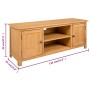 Mueble para el televisor madera maciza de roble 110x35x44 cm de vidaXL, Muebles TV - Ref: Foro24-327434, Precio: 163,35 €, De...