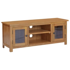 Mueble para TV madera maciza de roble 110x35x44 cm de vidaXL, Muebles TV - Ref: Foro24-327435, Precio: 167,55 €, Descuento: %