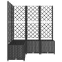 Jardinera con enrejado PP negro 120x120x136 cm en Macetas y jardineras | Comprar online en Foru.es