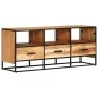 Mueble para la TV madera maciza de acacia 110x30x45 cm de vidaXL, Muebles TV - Ref: Foro24-327448, Precio: 162,99 €, Descuent...